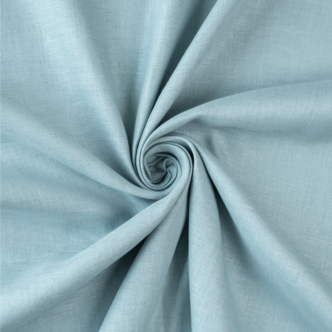 Bleached Aqua London Pie Hemp Cloth - 5 - Weaving Vibes