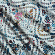 Blue Lotus Hemp Fabric - Weaving Vibes