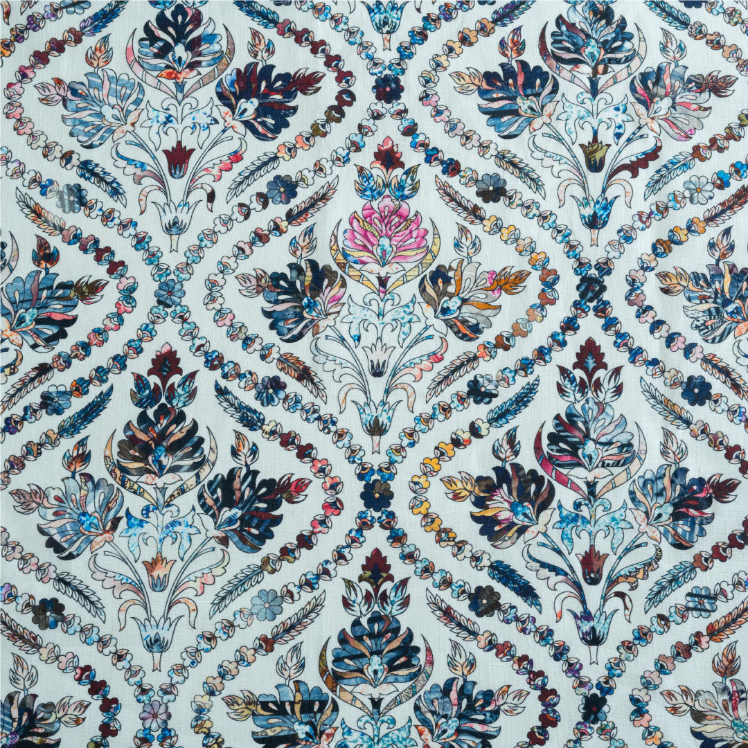 Blue Lotus Hemp Fabric - 2 - Weaving Vibes