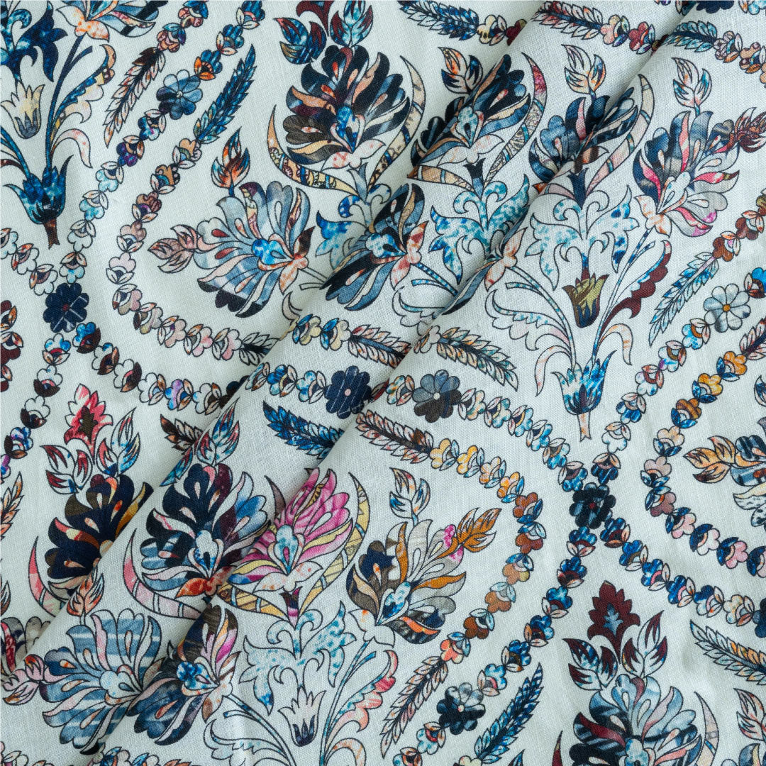 Blue Lotus Hemp Fabric - 3 - Weaving Vibes