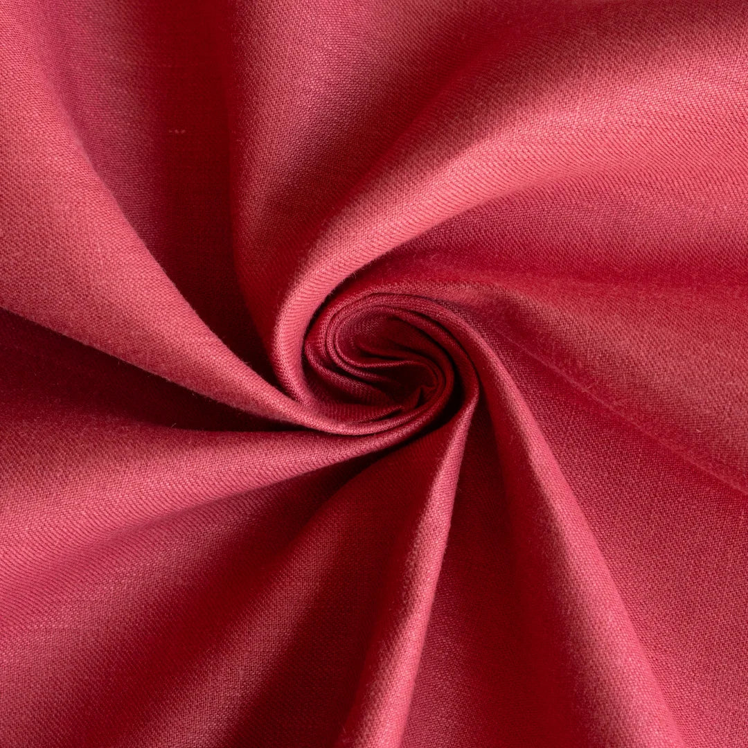 Cheesecake Poppy Red Hemp Fabric - 5 - Weaving Vibes