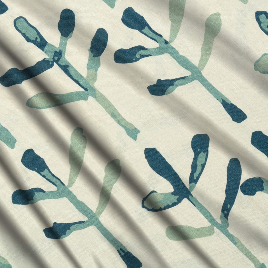 Jack Frost Hemp Fabric - Weaving Vibes