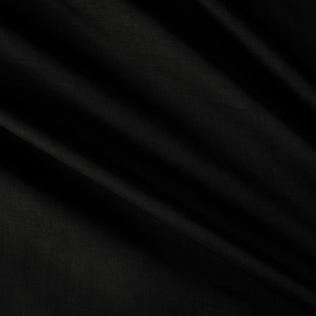 London Pie Black Hemp Fabric - 3 - Weaving Vibes
