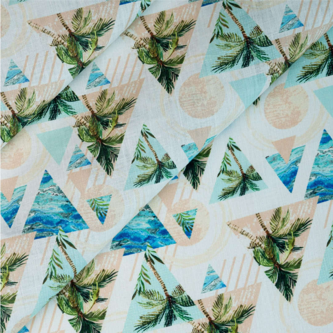 Tropical Cherry Hemp Fabric - 3 - Weaving Vibes