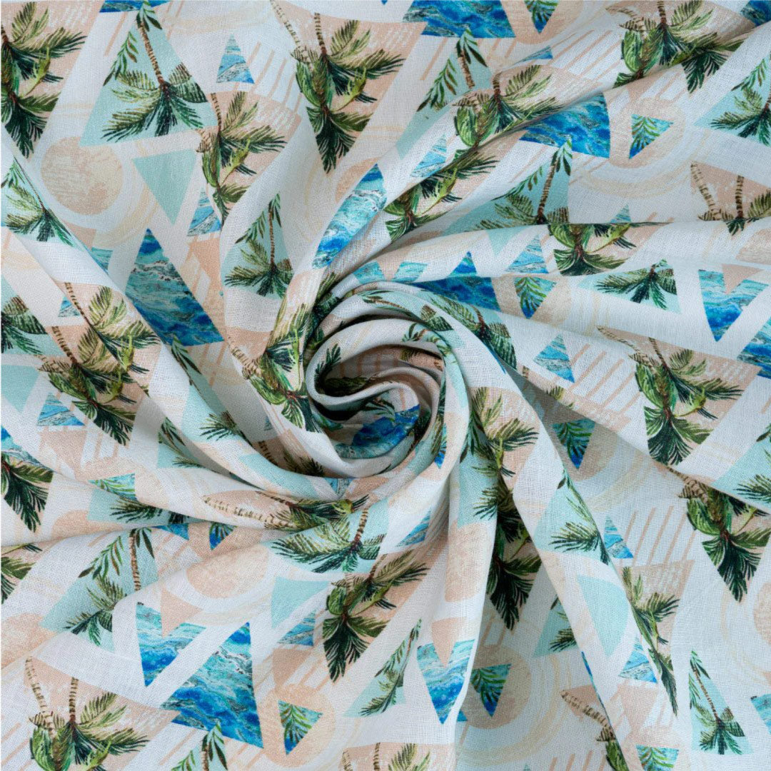 Tropical Cherry Hemp Fabric - 4 - Weaving Vibes