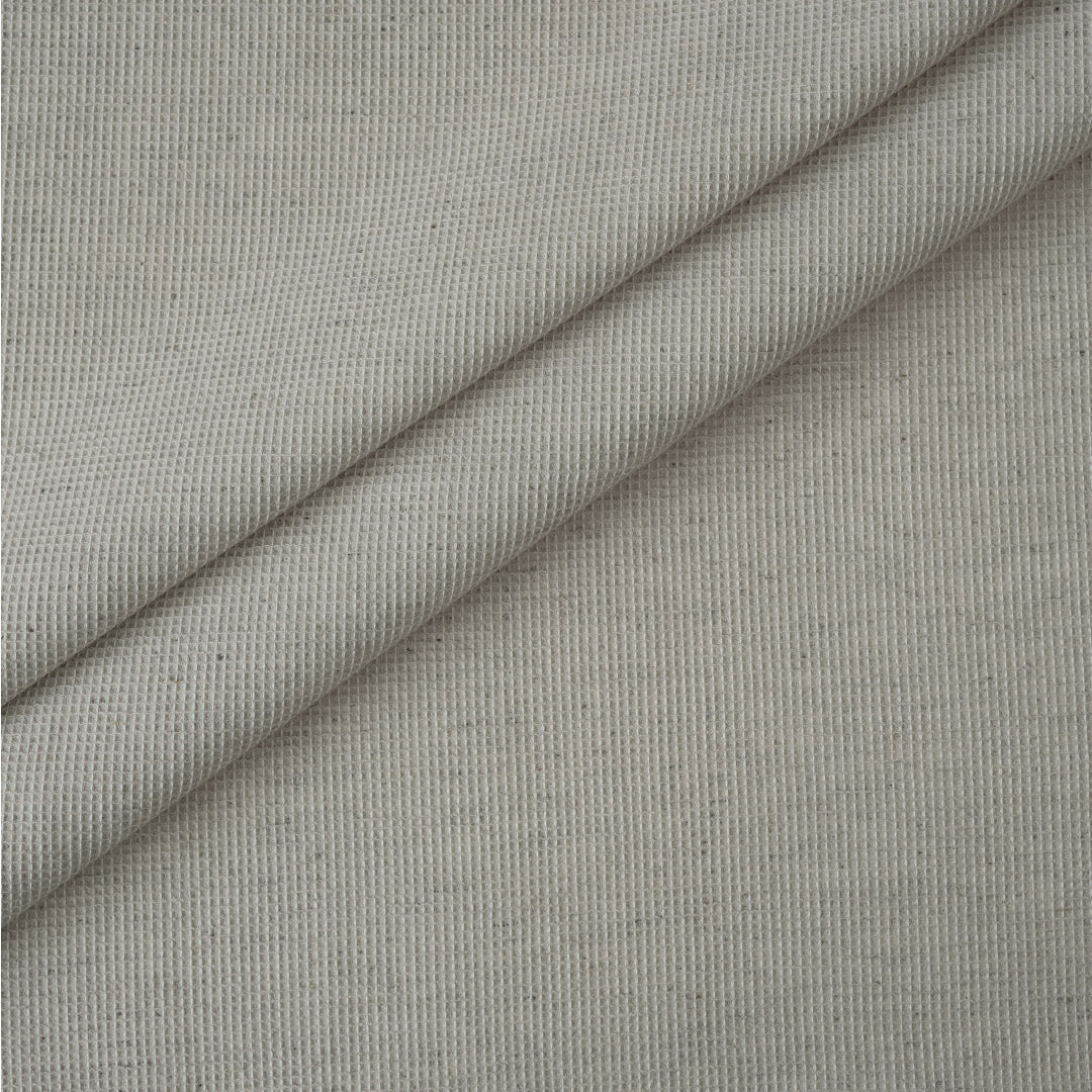 Waffle Natural Hemp Cotton Fabric - 2 - Weaving Vibes