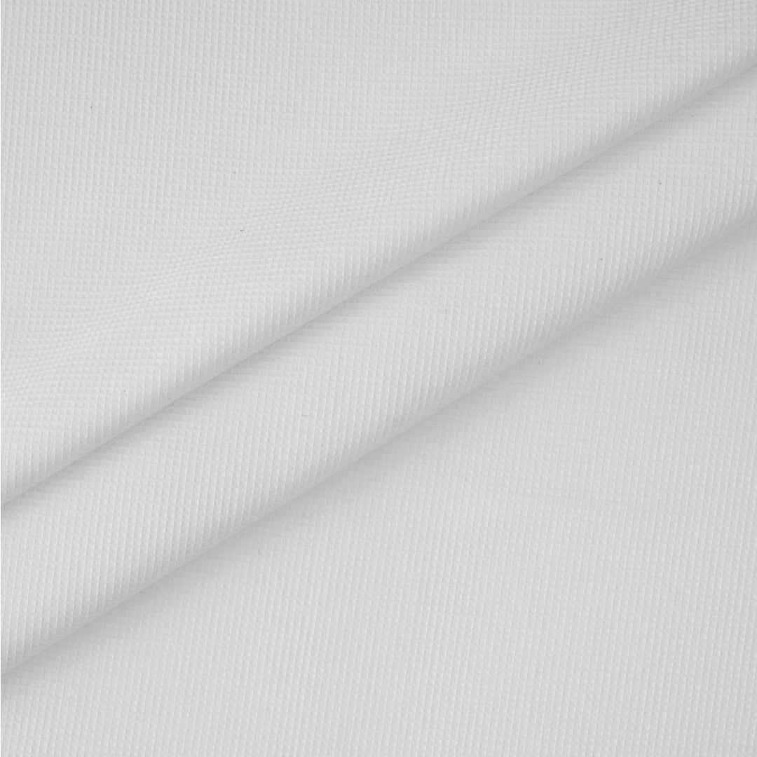 Waffle White Hemp Cotton Fabric - 2 - Weaving Vibes