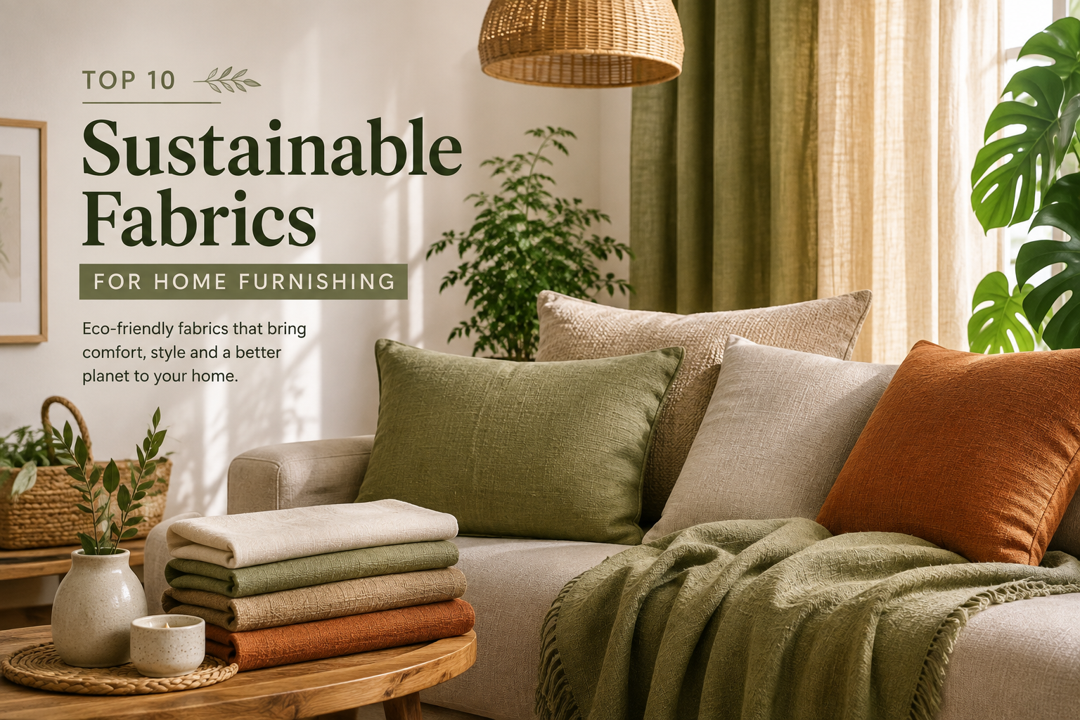 10 Sustainable Fabrics for Home Furnishing