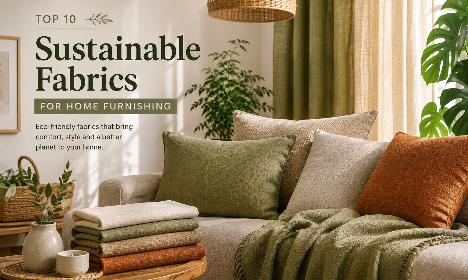 10 Sustainable Fabrics for Home Furnishing