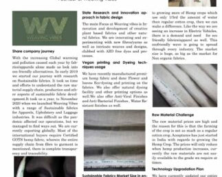 Vegan and Sustainable Fabric is the way forword