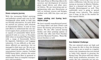 Vegan and Sustainable Fabric Is the Way Forward