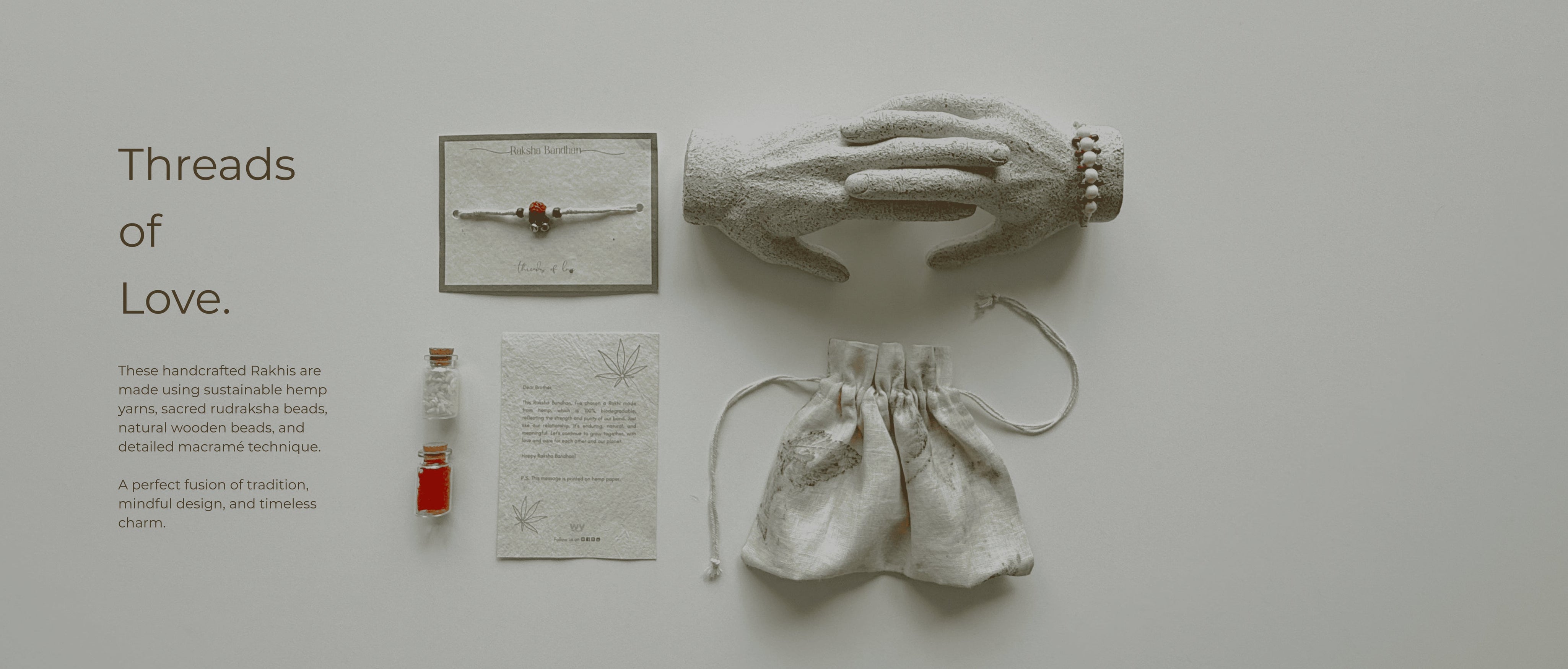 THREADS OF LOVE: HEMP RAKHIS