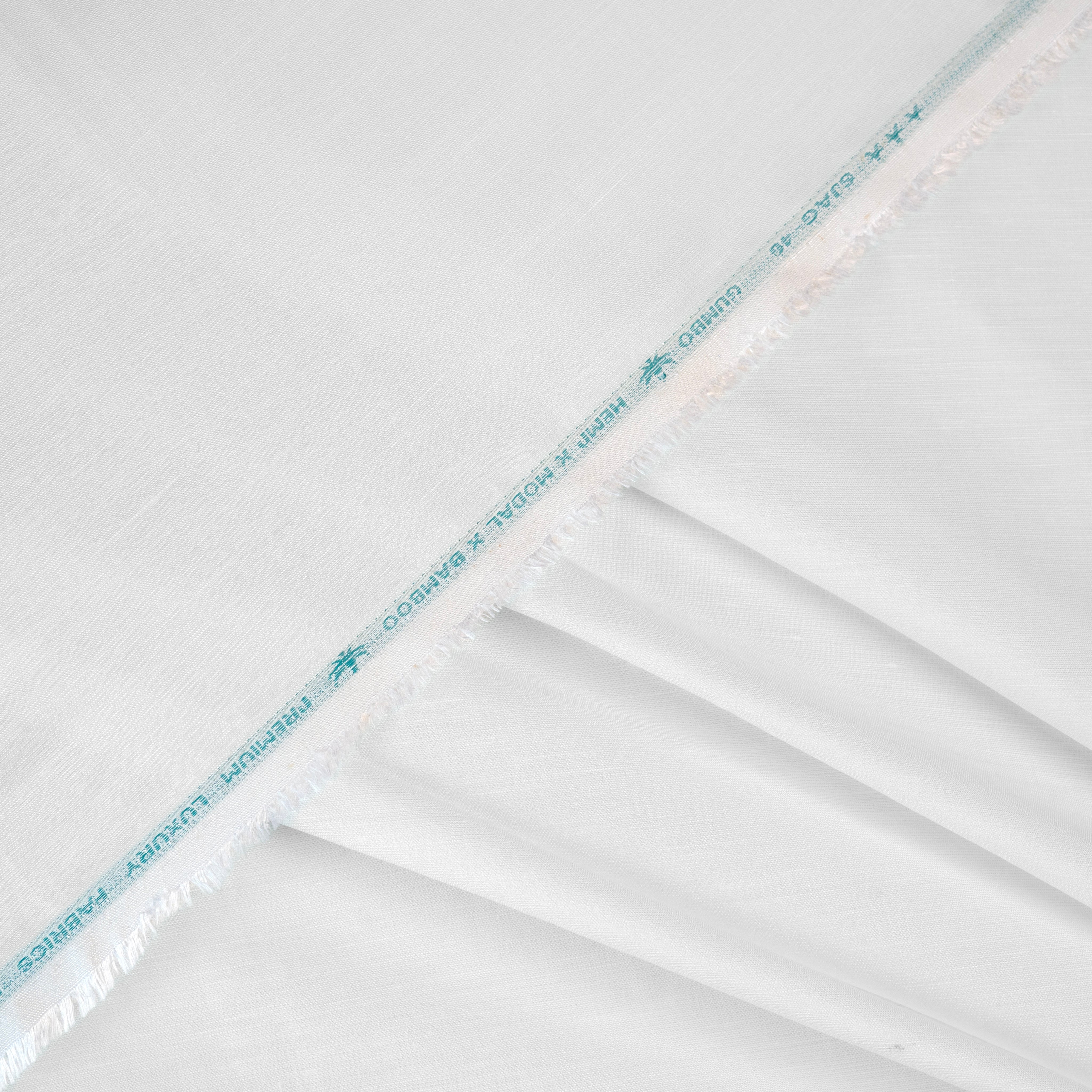 White plain weave hemp fabric