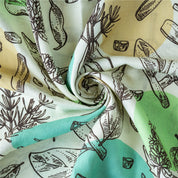 Big bud plain weave cloth