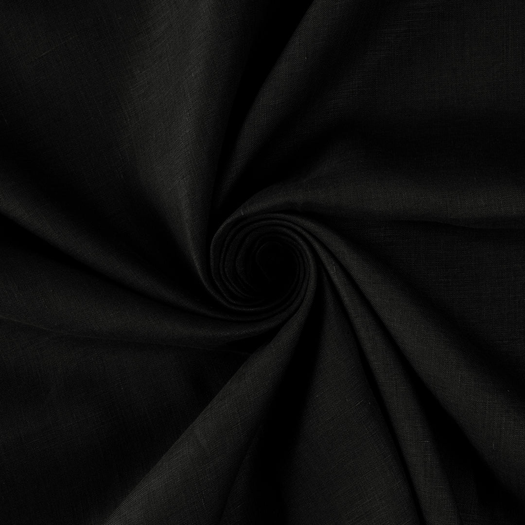 Black hemp fabric