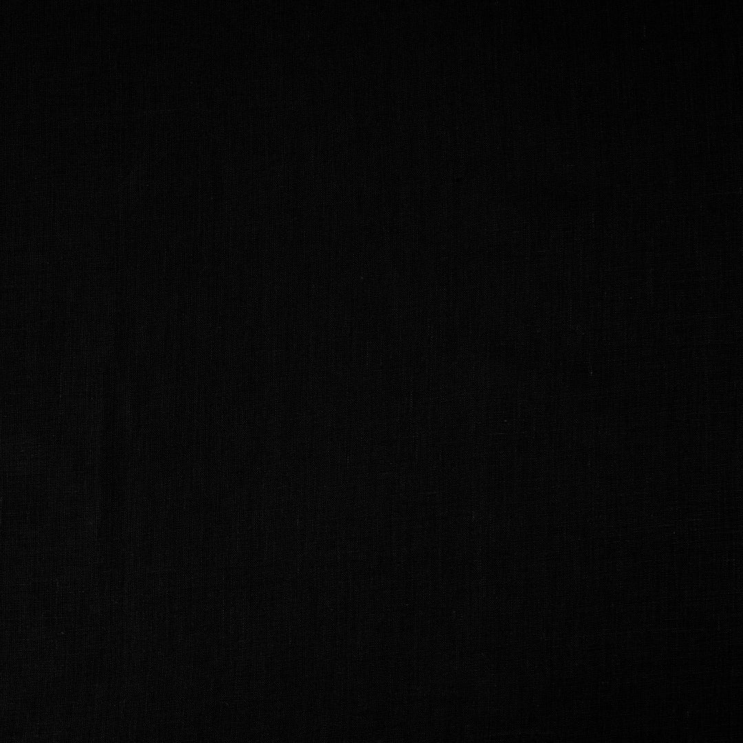 Black plain weave fabric