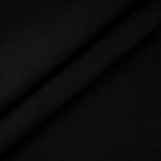 Black plain weave hemp fabric