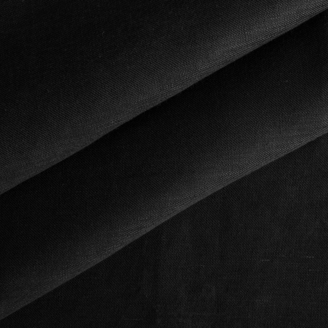 Black twill weave hemp cloth