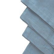 blue hemp napkin fabric