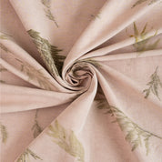 Botanical hemp cotton print fabric