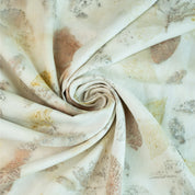 Botanical hemp print fabric