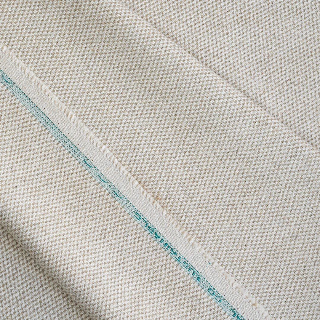 Double oxford weave hemp fabric