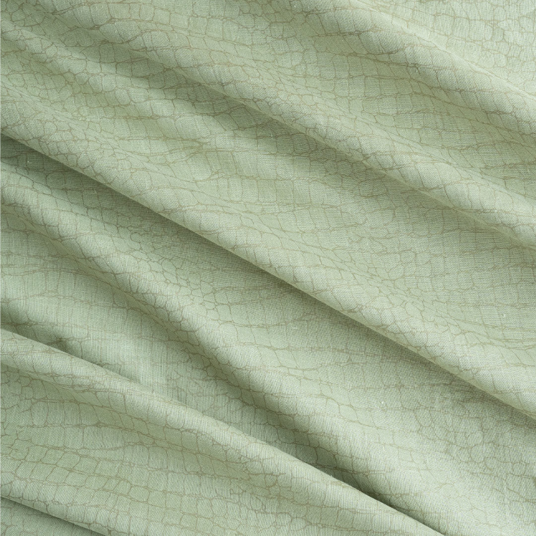 Foil print hemp cloth