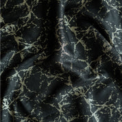 Foil print hemp fabric