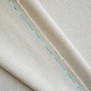 Herringbone hemp cotton fabric