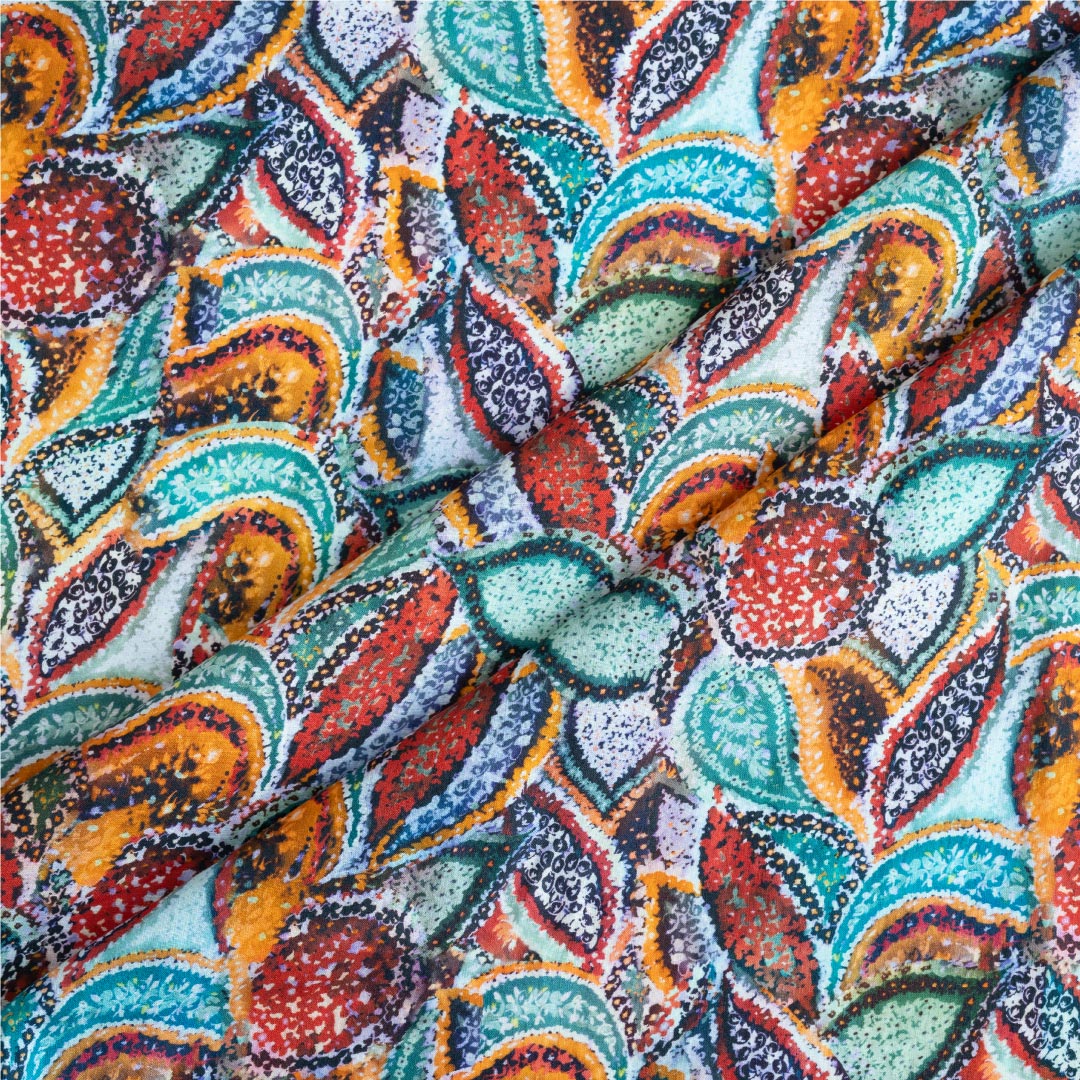 Plain weave azo free digital print fabric