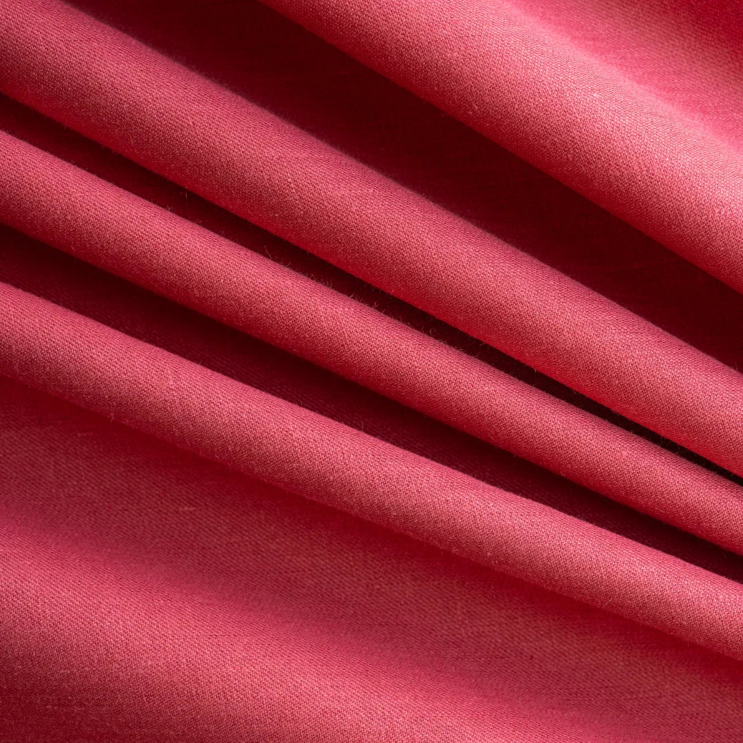 Red twill weave cloth